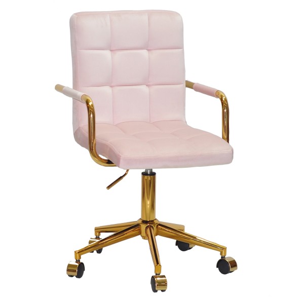 Стілець Tower arm office cross gold для комфортного офісного середовища