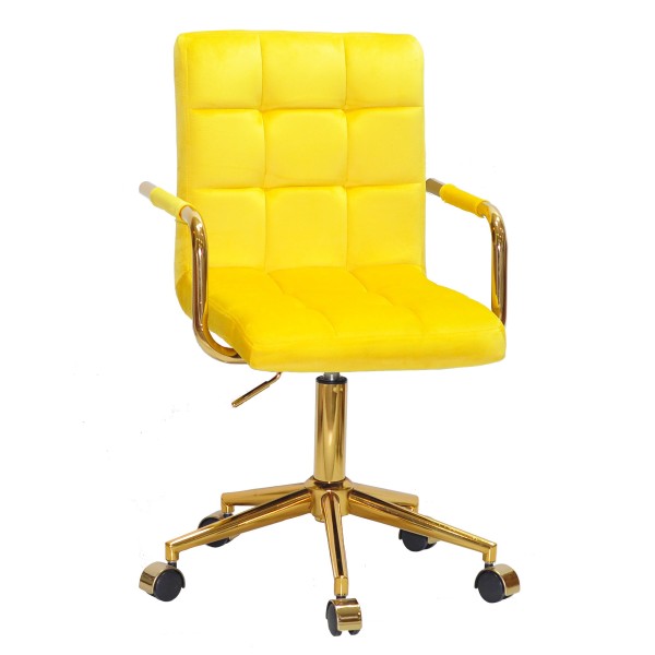 Стілець Tower arm office cross gold для комфортного офісного середовища