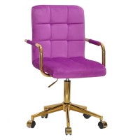 Стілець Tower arm office cross gold