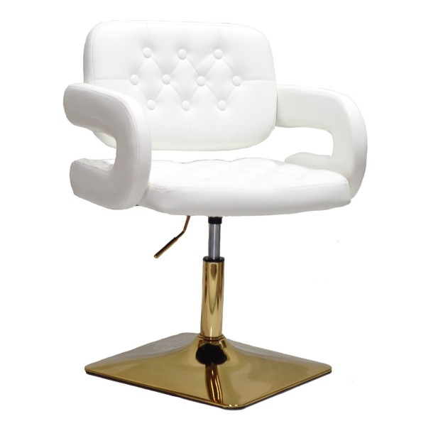 Стілець Fancy SQ lift gold з газліфтом та підлокітниками