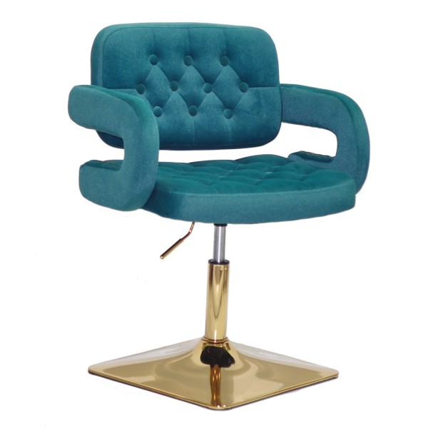 Стілець Fancy SQ lift gold з газліфтом та підлокітниками