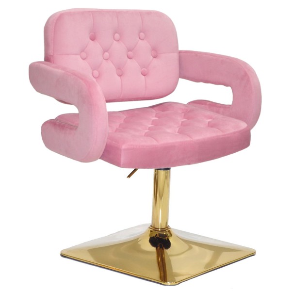 Стілець Fancy SQ lift gold з газліфтом та підлокітниками