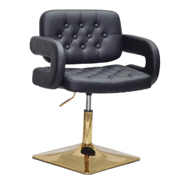 Стілець Fancy SQ lift gold з газліфтом та підлокітниками