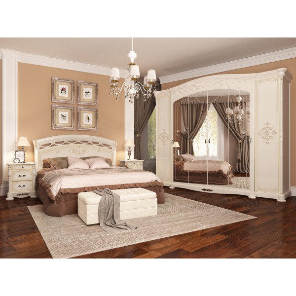 Шафа 6-ти дверна Rosella - класичний стиль для вашої спальні