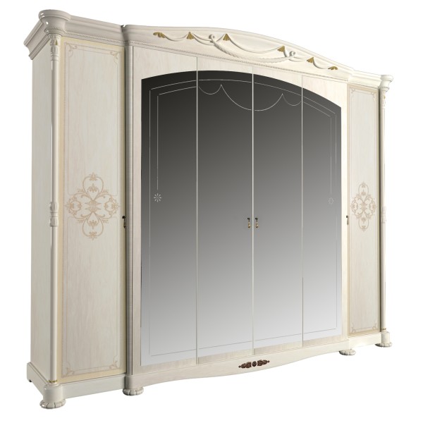 Шафа 6-ти дверна Rosella - класичний стиль для вашої спальні