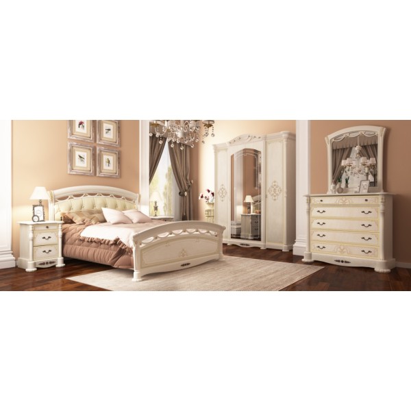 Ліжко Rosella з м'яким узголів'ям - елегантність та комфорт для вашої спальні