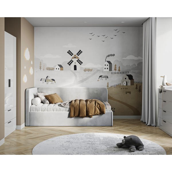 М'яке дитяче ліжко Happy