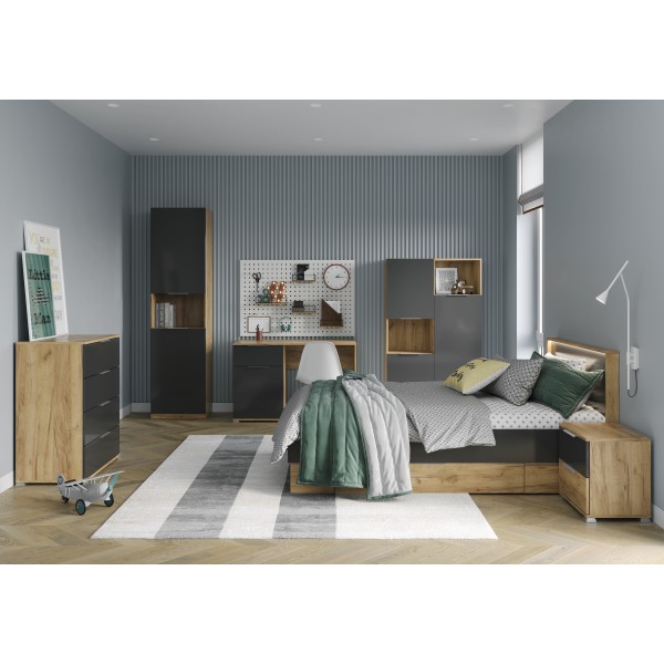 Ліжко Luna Junior з шухлядами для комфортного сну