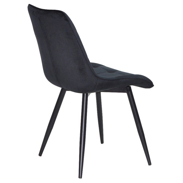 Стілець Lukas black — стильний стілець для кухні та кафе