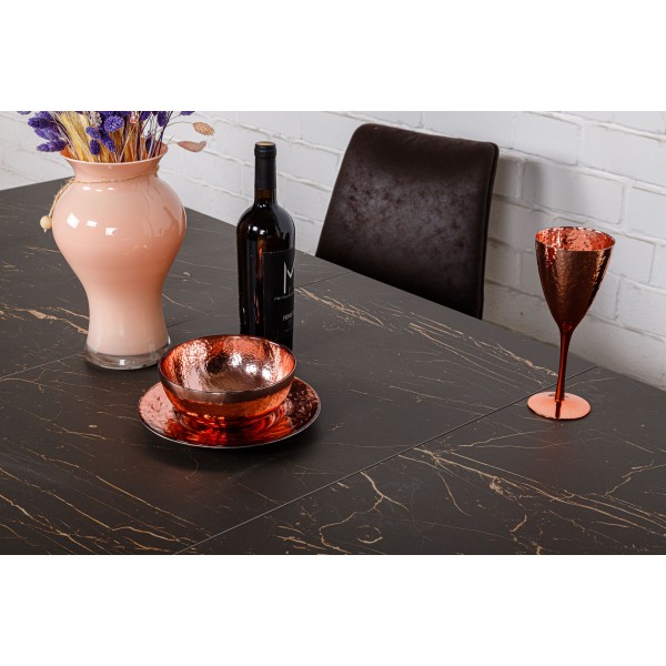 Стіл обідній TENNESSEE - кераміка та метал для сучасного інтер'єру