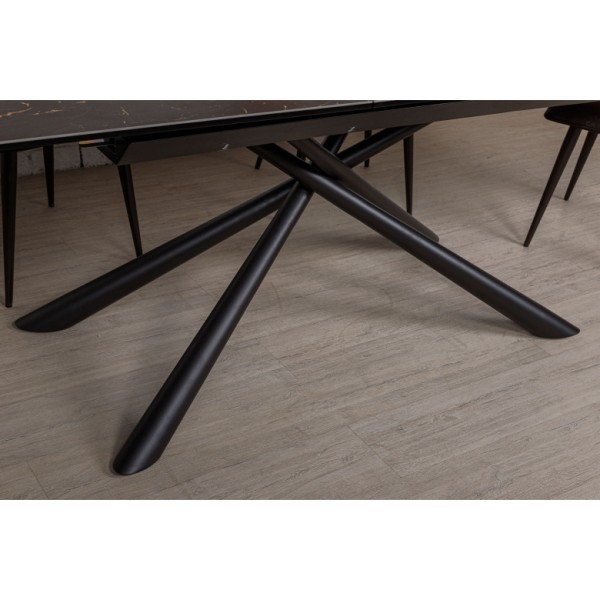 Стіл обідній TENNESSEE - кераміка та метал для сучасного інтер'єру