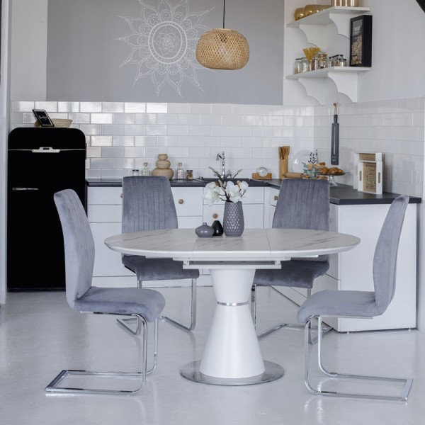 Круглий стіл TML-851 – стильний та розкладний для вашої кухні