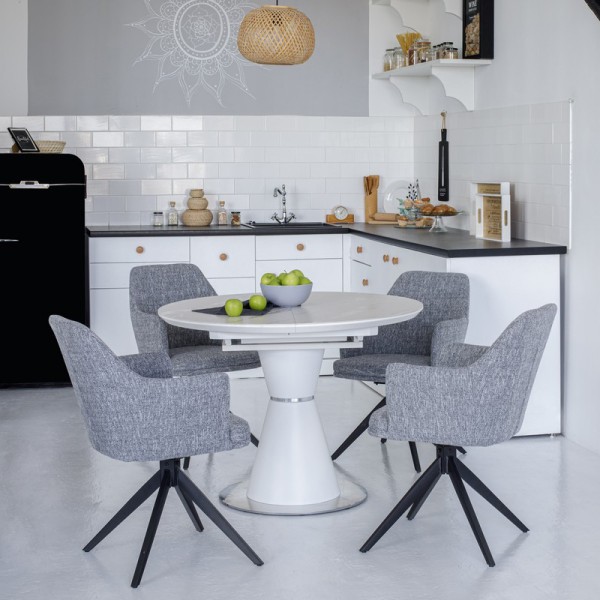 Круглий стіл TML-851 – стильний та розкладний для вашої кухні