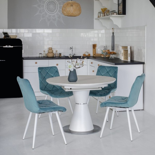 Круглий стіл TML-851 – стильний та розкладний для вашої кухні