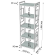 Стелаж Ромбо 5 полиць: ідеальний вибір для дому та офісу