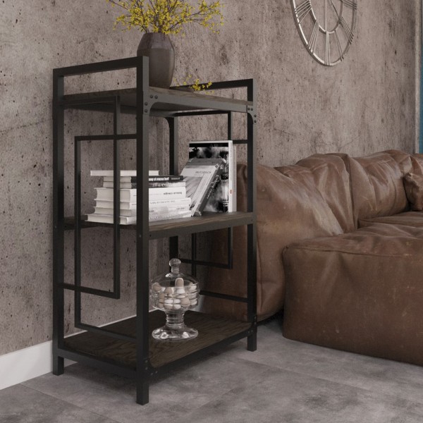 Стелаж Квадро 3 полиці для офісу та дому