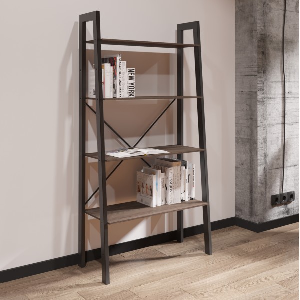Стелаж Призма 4 полиці - металевий стелаж для дому та офісу