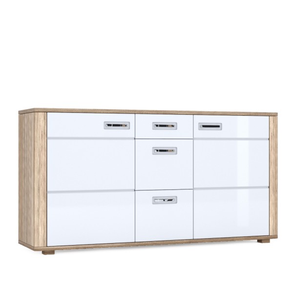 Комод Davin E - сучасний комод для спальні з 3 ящиками і 4 полицями