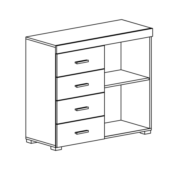 Комод Teano K – Ваш стильний вибір для вітальні та спальні