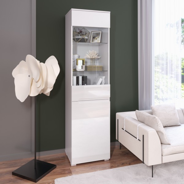 Пенал-вітрина Hill A — Ваш стильний вибір для дому