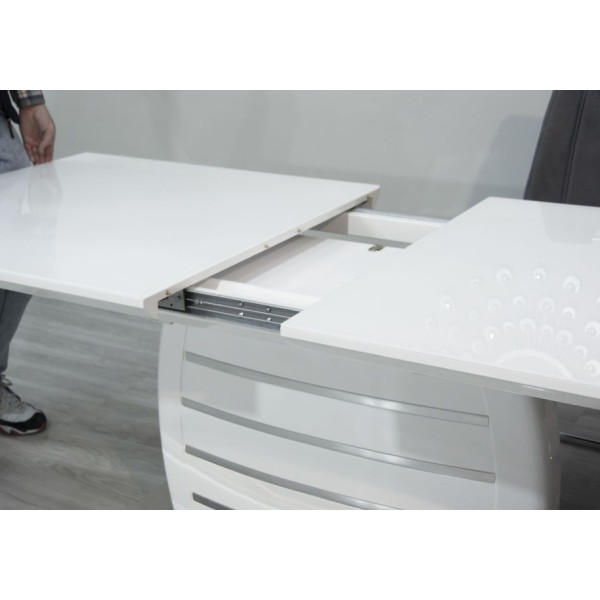 Стіл Alaska DT-502 WHITE: сучасний розкладний стіл для вашої кухні