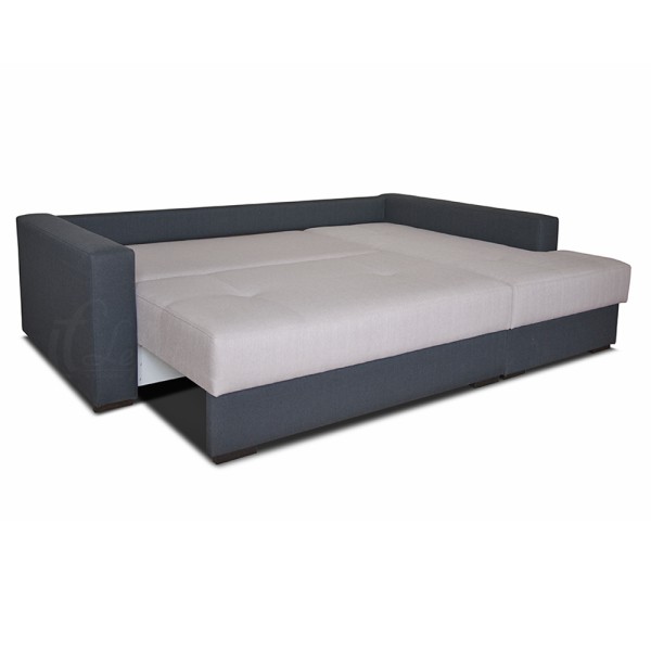 Диван кутовий Рів'єра з єврокнижкою та нішею для білизни