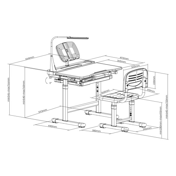 Дитяча парта зі стільчиком Bellissima