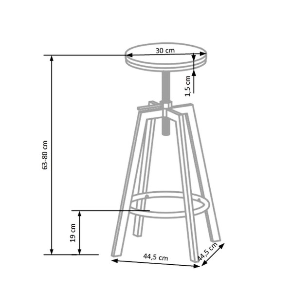 Барний стілець H-64 - ідеальне рішення для вашої кухні
