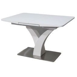 Стіл Maryland T-7294 White glass gloss 140-180