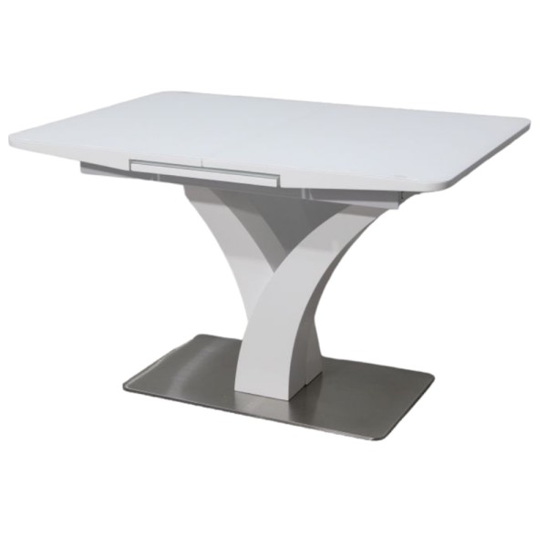 Стіл Maryland T-7294 White glass gloss 140-180 для кухні