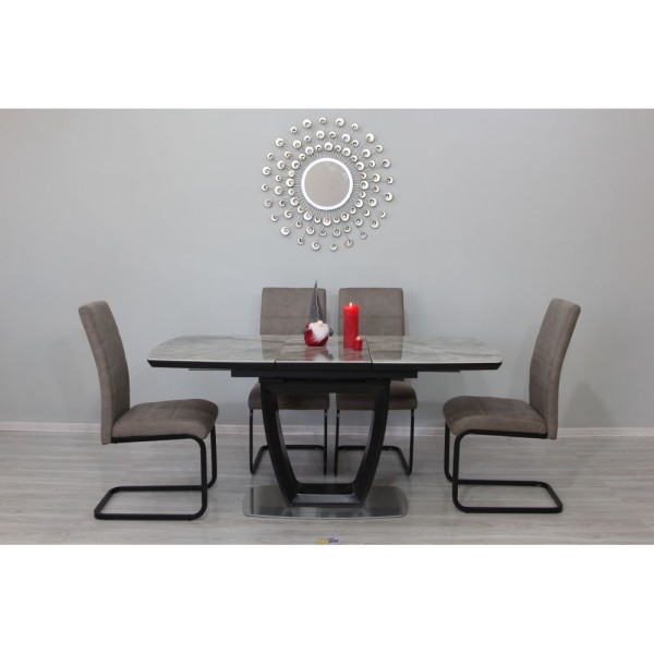 Стіл Arizona ceramic black C20 – Стильний та практичний кухонний стіл