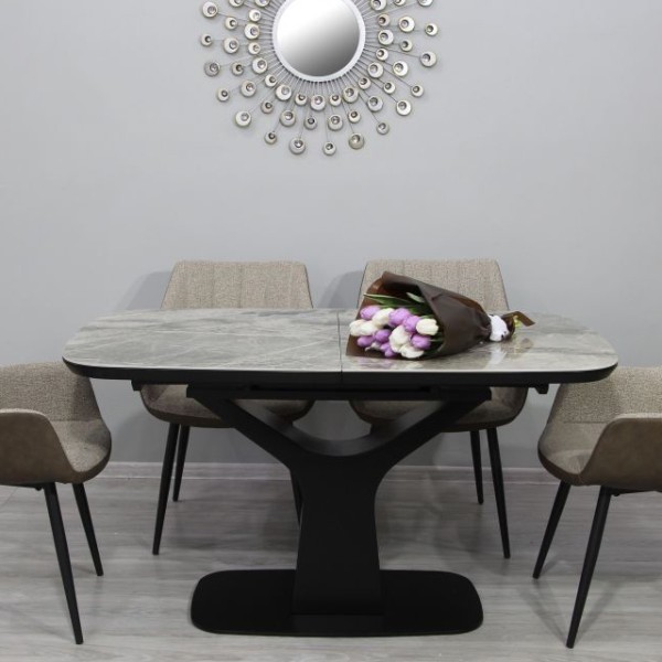 Стіл Utah T-7083 gloss ceramic C20 140-180: стильний розкладний стіл для вашої кухні