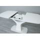 Стіл Utah T-7083 white satin — розкладний стіл для кухні