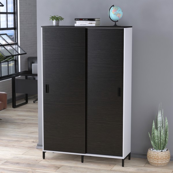 Шафа офісна розсувна LS-1200-1900 в стилі лофт для вашого офісу