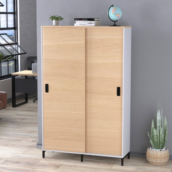 Шафа офісна розсувна LS-1200-1900 в стилі лофт для вашого офісу