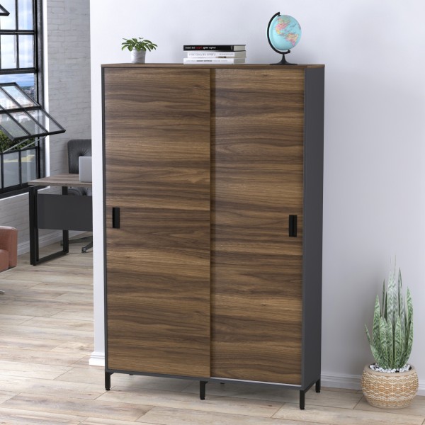 Шафа офісна розсувна LS-1200-1900 в стилі лофт для вашого офісу