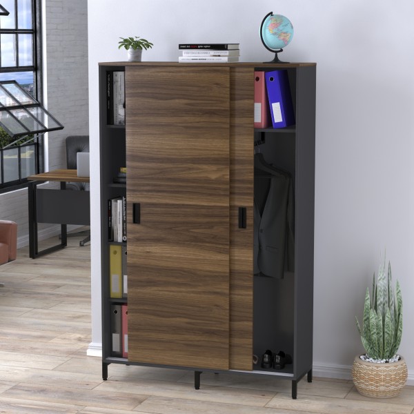 Шафа офісна розсувна LS-1200-1900 в стилі лофт для вашого офісу