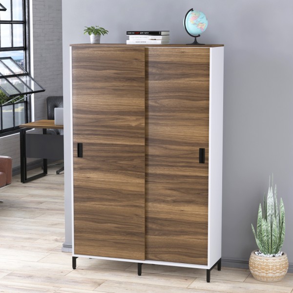 Шафа офісна розсувна LS-1200-1900 в стилі лофт для вашого офісу