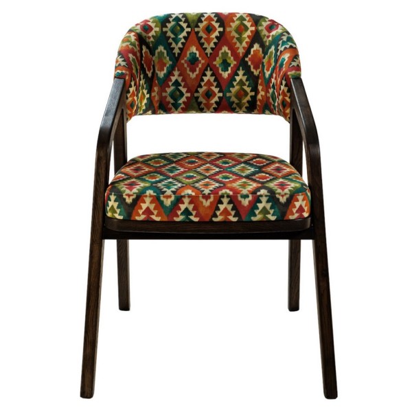 Крісло Otis темний дуб для дому та кафе