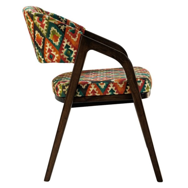 Крісло Otis темний дуб для дому та кафе