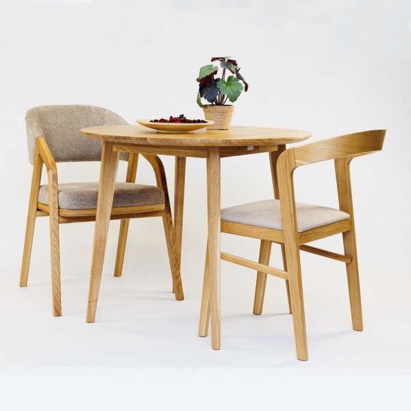 Стіл Otis – сучасний круглий стіл з масиву дуба