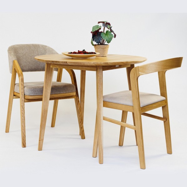 Стіл Otis – сучасний круглий стіл з масиву дуба