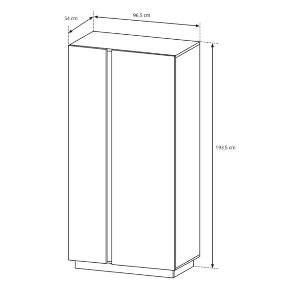Шафа Marco 2D/96 - стиль та функціональність для вашої спальні