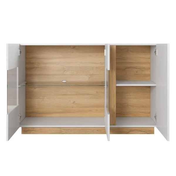 Комод з вітриною Marco 3D2W/138 – стиль та функціональність для вашої вітальні