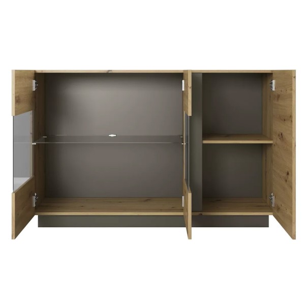 Комод з вітриною Marco 3D2W/138 – стиль та функціональність для вашої вітальні