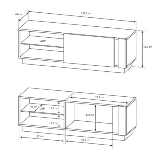 Тумба під телевізор Marco 1D/138