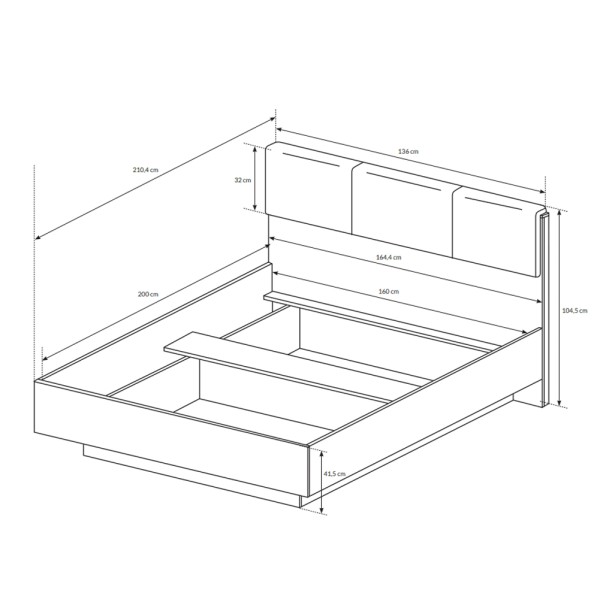 Ліжко Marco 160 — для комфортного відпочинку