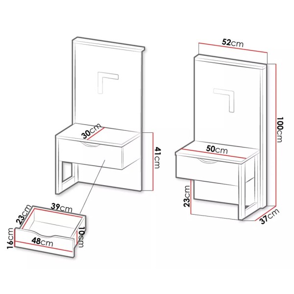 Тумба приліжкова Garden 1S/52 для спальні