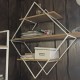 Настінна полиця-ромб Drom52 для вітальні в стилі лофт