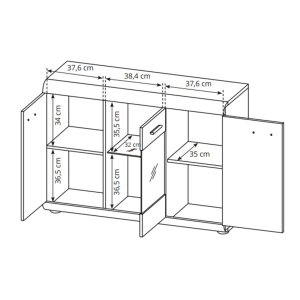 Комод Link 3D/120 - стиль та функціональність для вашого інтер’єру